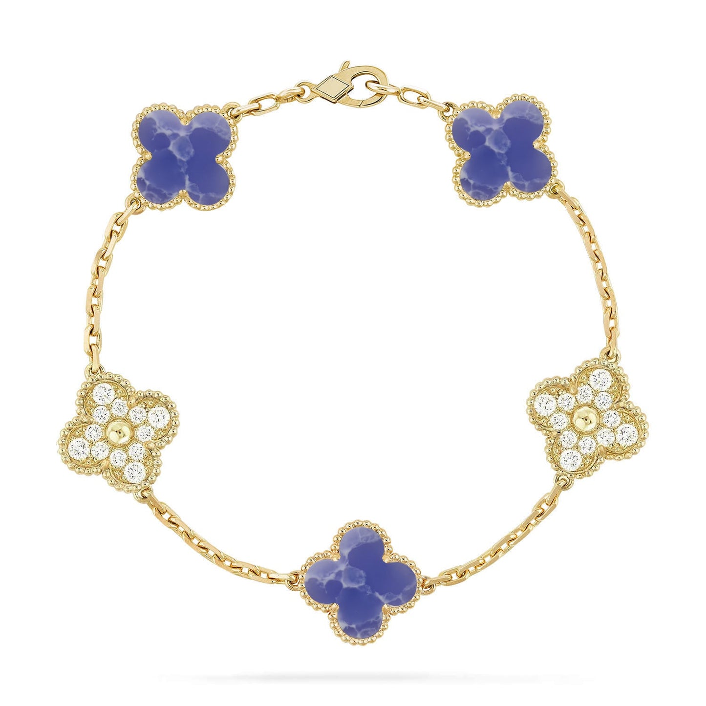 [ORA]CLOVER 5 MOTIF BLUE VEINS BRACELET COLLECTION