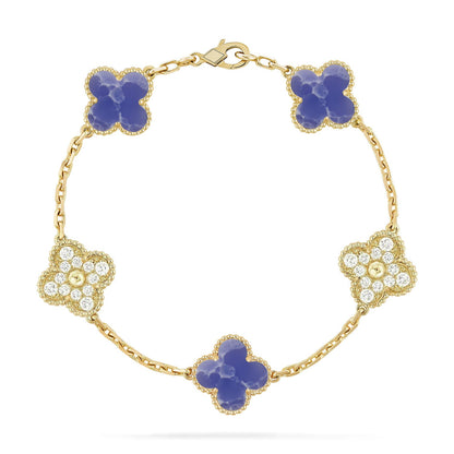 [ORA]CLOVER 5 MOTIF BLUE VEINS BRACELET COLLECTION
