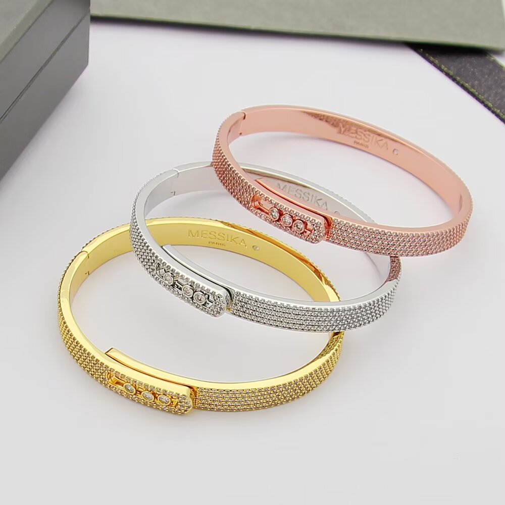 [ORA]Move Noa Full Pav¨¦ Diamond Bangle Bracelet