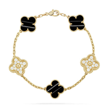 [ORA] CLOVER 5 MOTIF PULSAR STONE BRACELET COLLECTION