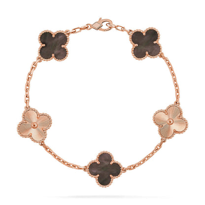 [ORA] CLOVER 5 MOTIF GRAY MOP BRACELET COLLECTION