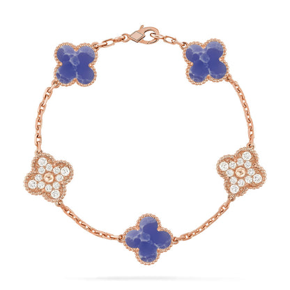[ORA]CLOVER 5 MOTIF BLUE VEINS BRACELET COLLECTION