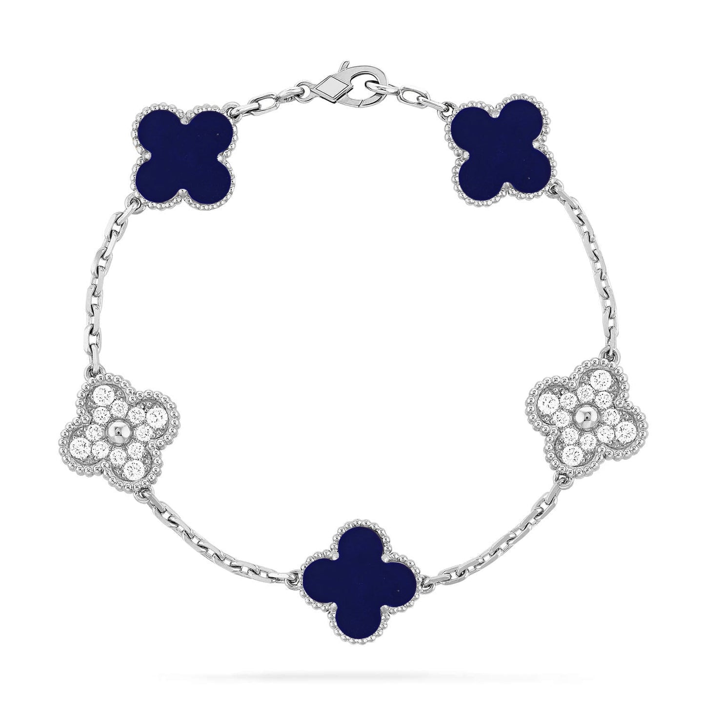 [ORA]CLOVER 5 MOTIF LAPIS LAZULI BRACELET COLLECTION