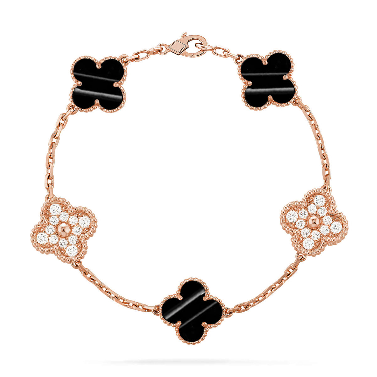 [ORA] CLOVER 5 MOTIF PULSAR STONE BRACELET COLLECTION