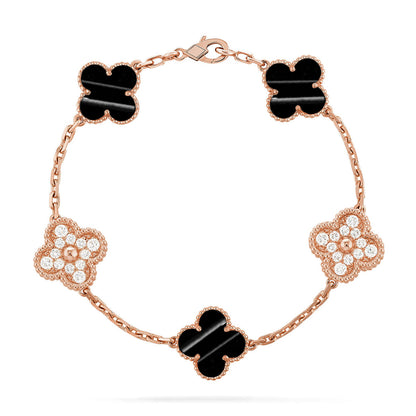 [ORA] CLOVER 5 MOTIF PULSAR STONE BRACELET COLLECTION