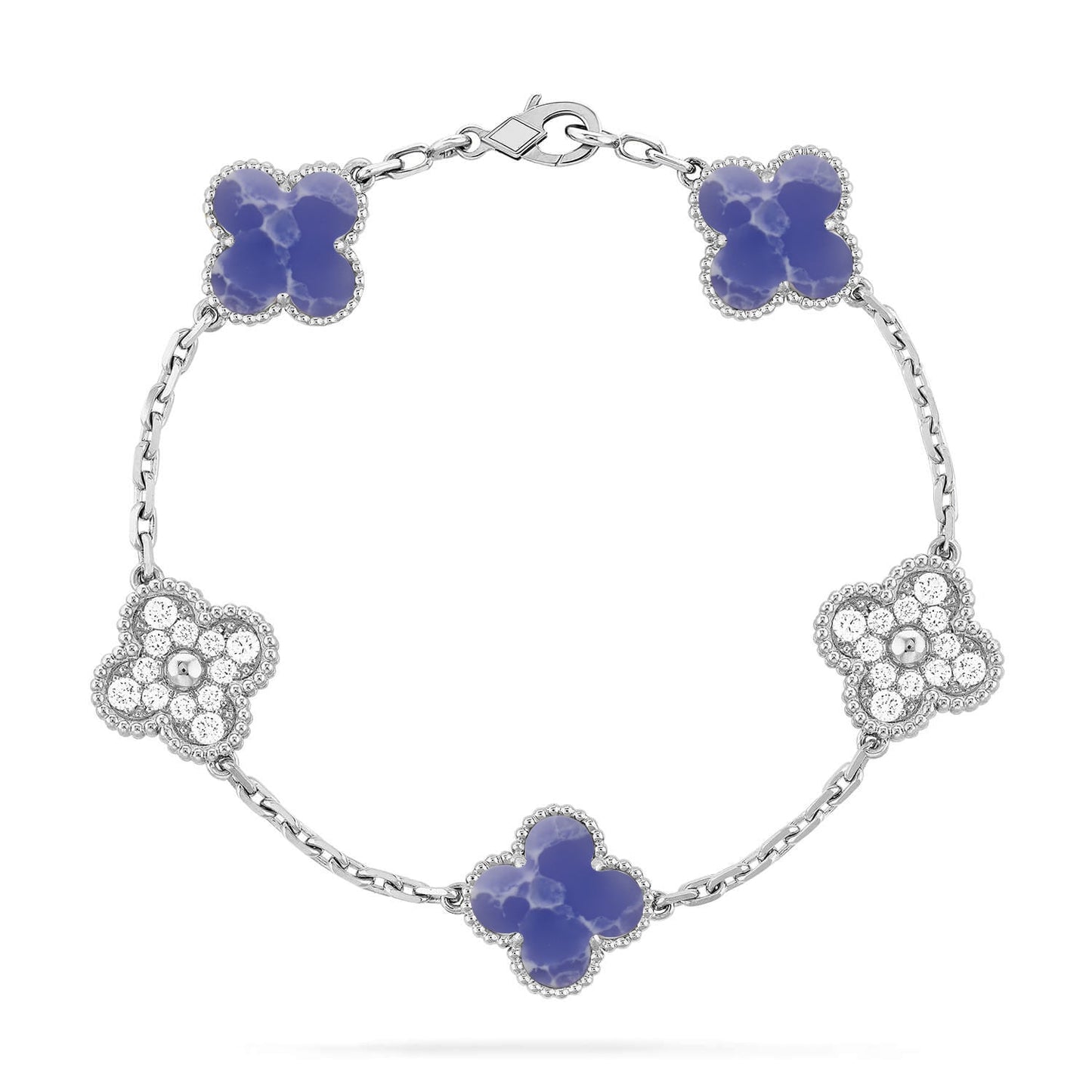 [ORA]CLOVER 5 MOTIF BLUE VEINS BRACELET COLLECTION