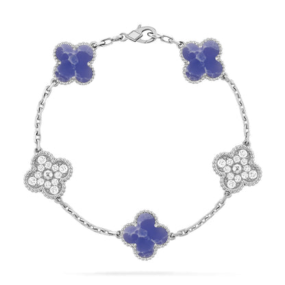 [ORA]CLOVER 5 MOTIF BLUE VEINS BRACELET COLLECTION