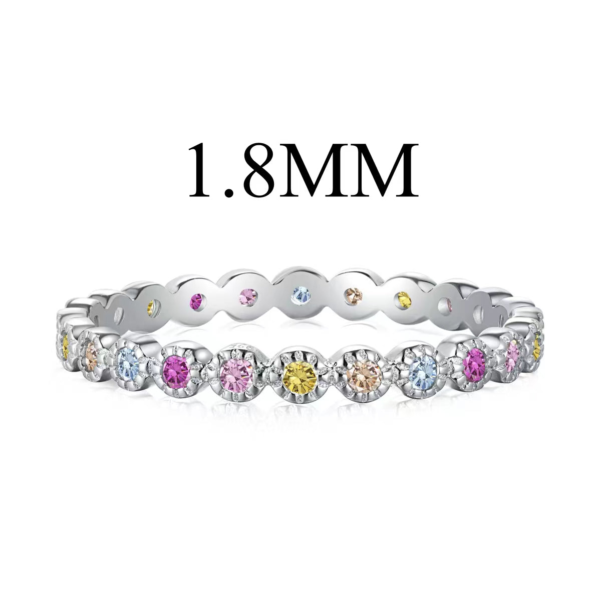 [ORA ]Unique Scintillating Round Cut Daily Ring