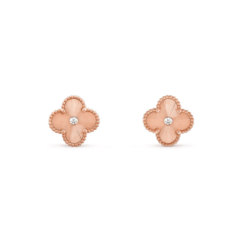 [ORA]CLOVER  15MM DIAMOND EARRINGS COLLECTION