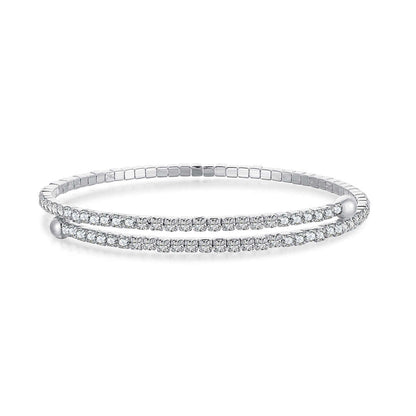 [ORA]Row of Diamonds Round Fashion Bracelet