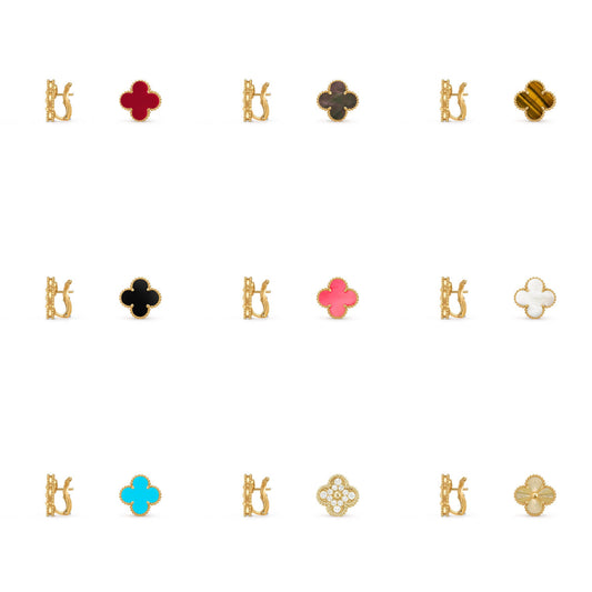 [ORA]CLOVER 15MM MOP EARRINGS COLLECTION
