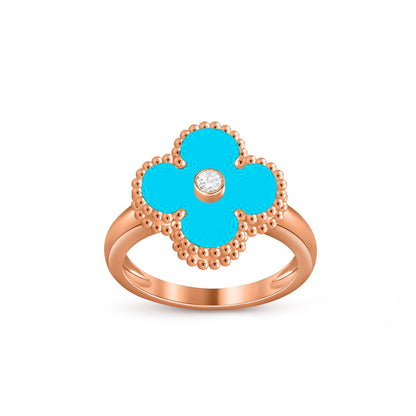 [ORA]CLOVER DIAMOND RING ROSE GOLD COLLECTION