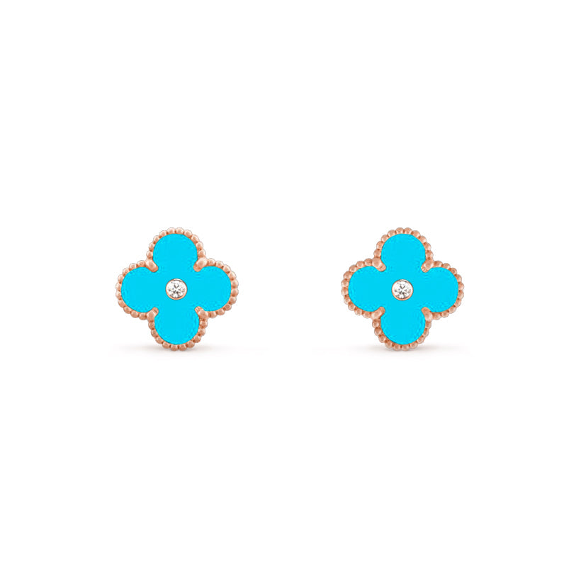 [ORA]CLOVER  15MM DIAMOND EARRINGS COLLECTION