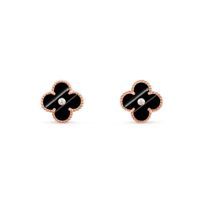 [ORA]CLOVER  15MM DIAMOND EARRINGS COLLECTION