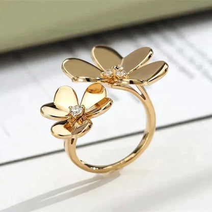 [ORA]CLOVER COMOS GOLD DIAMOND RING