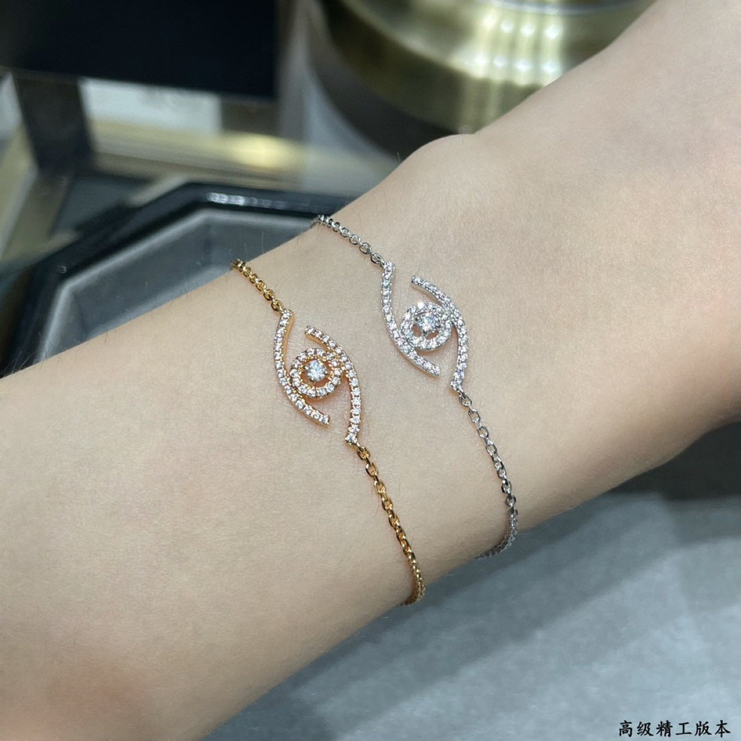 [ORA]Lucky Eye Pave-Set Diamond Bracelet