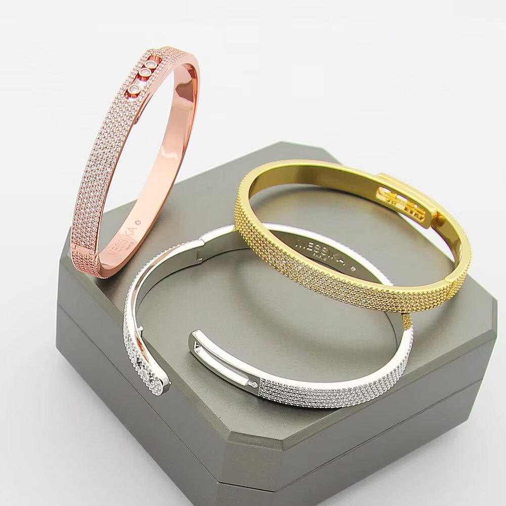 [ORA]Move Noa Full Pav¨¦ Diamond Bangle Bracelet