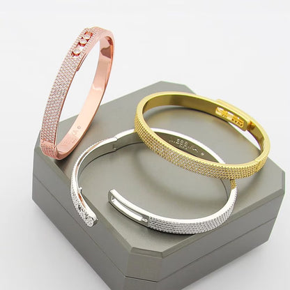 [ORA]Move Noa Full Pav¨¦ Diamond Bangle Bracelet