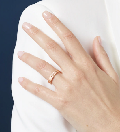 [ORA]ALLIANCE LIENS EVIDENCES DIAMANT 4MM RING
