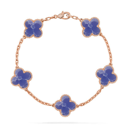 [ORA]CLOVER 5 MOTIF BLUE VEINS BRACELET COLLECTION