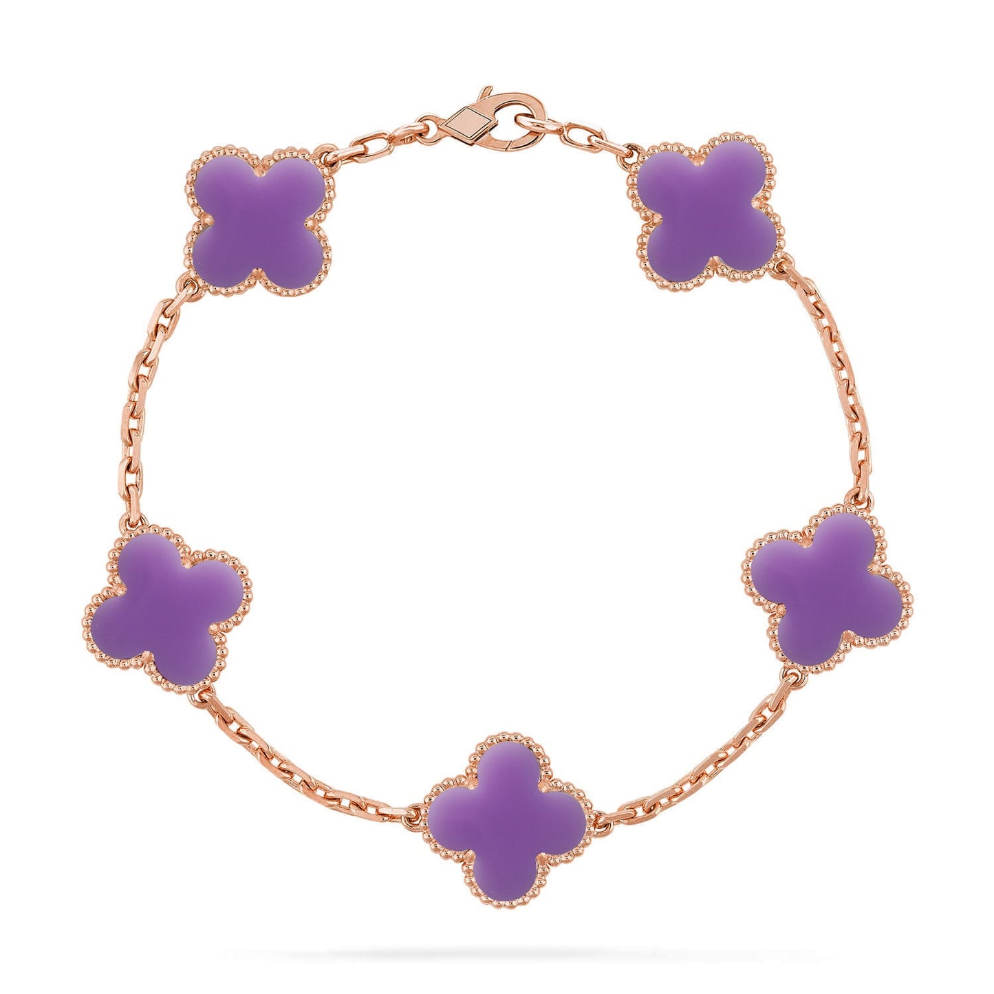 [ORA]CLOVER 5 MOTIF LIGHT PURPLE BRACELET COLLECTION