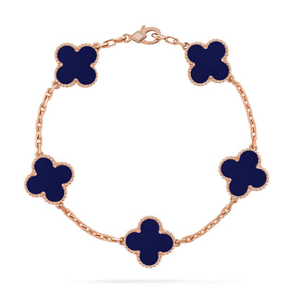 [ORA]CLOVER 5 MOTIF LAPIS LAZULI BRACELET COLLECTION