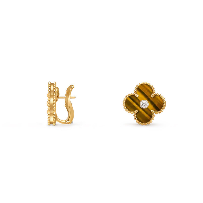 [ORA]CLOVER 15MM MOP DIAMOND EARRINGS COLLECTION