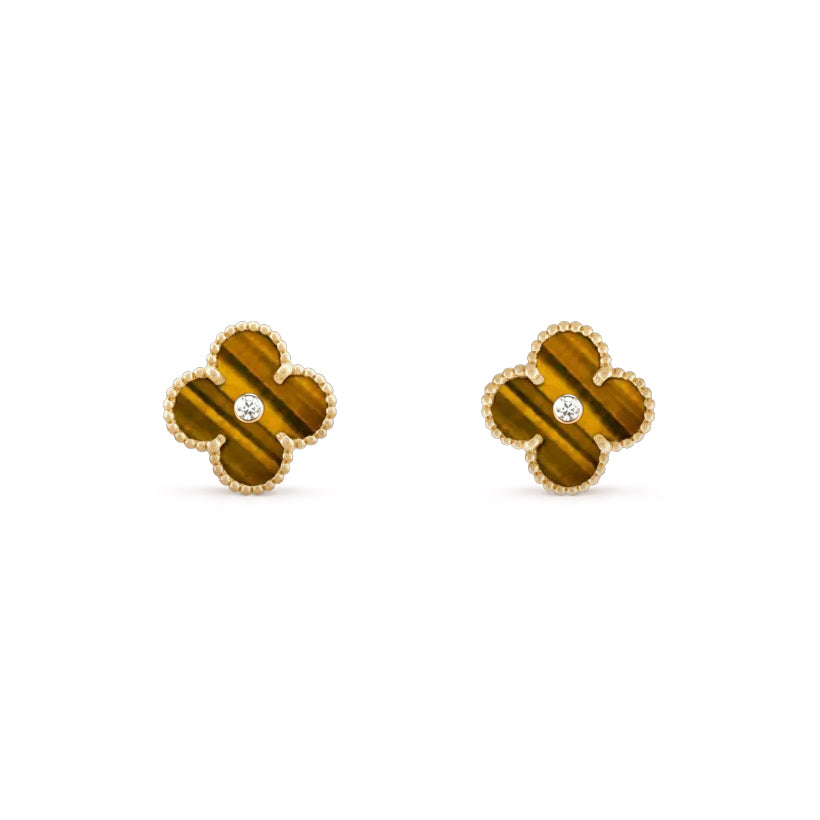 [ORA]CLOVER  15MM DIAMOND EARRINGS COLLECTION