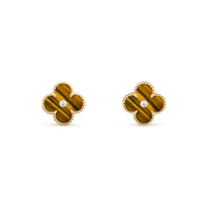 [ORA]CLOVER  15MM DIAMOND EARRINGS COLLECTION