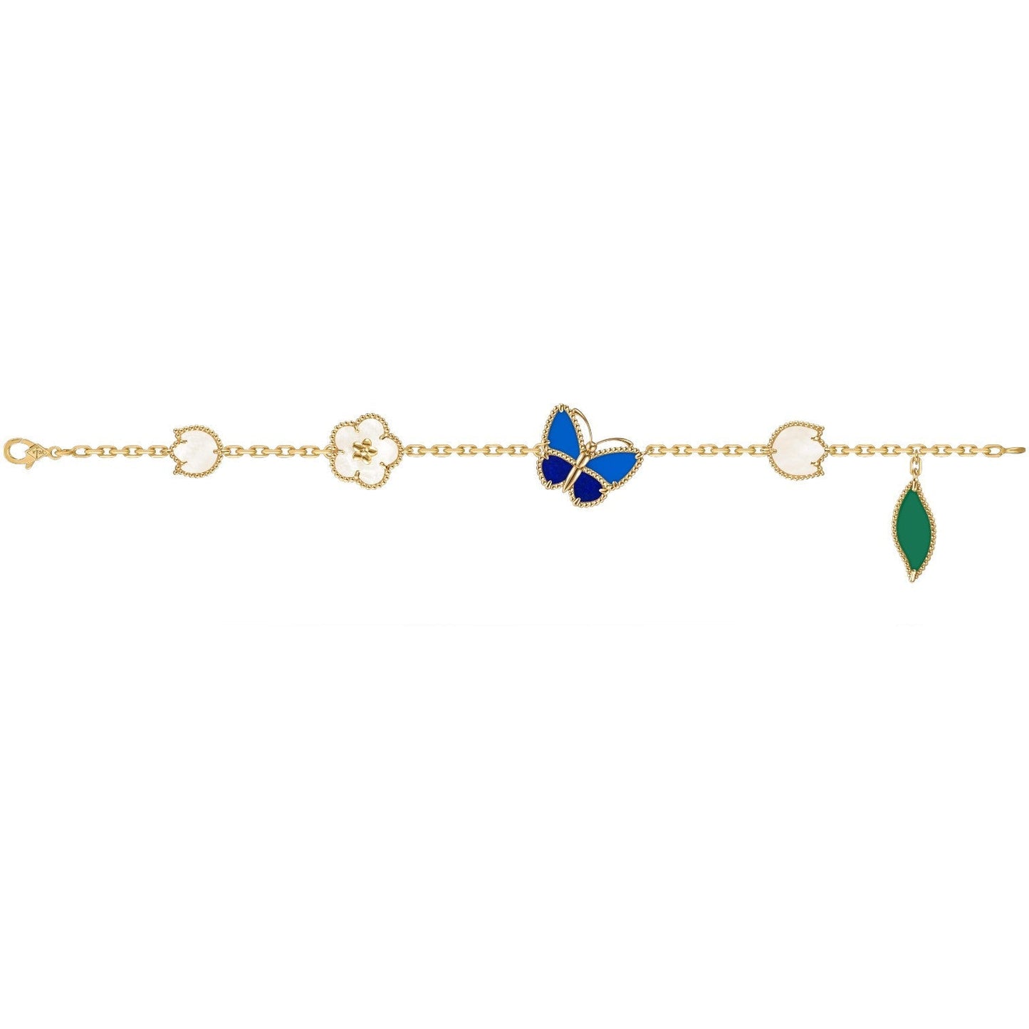 [ORA]LUCKY SPRING BUTTERFLY 5 MOTIF BRACELET