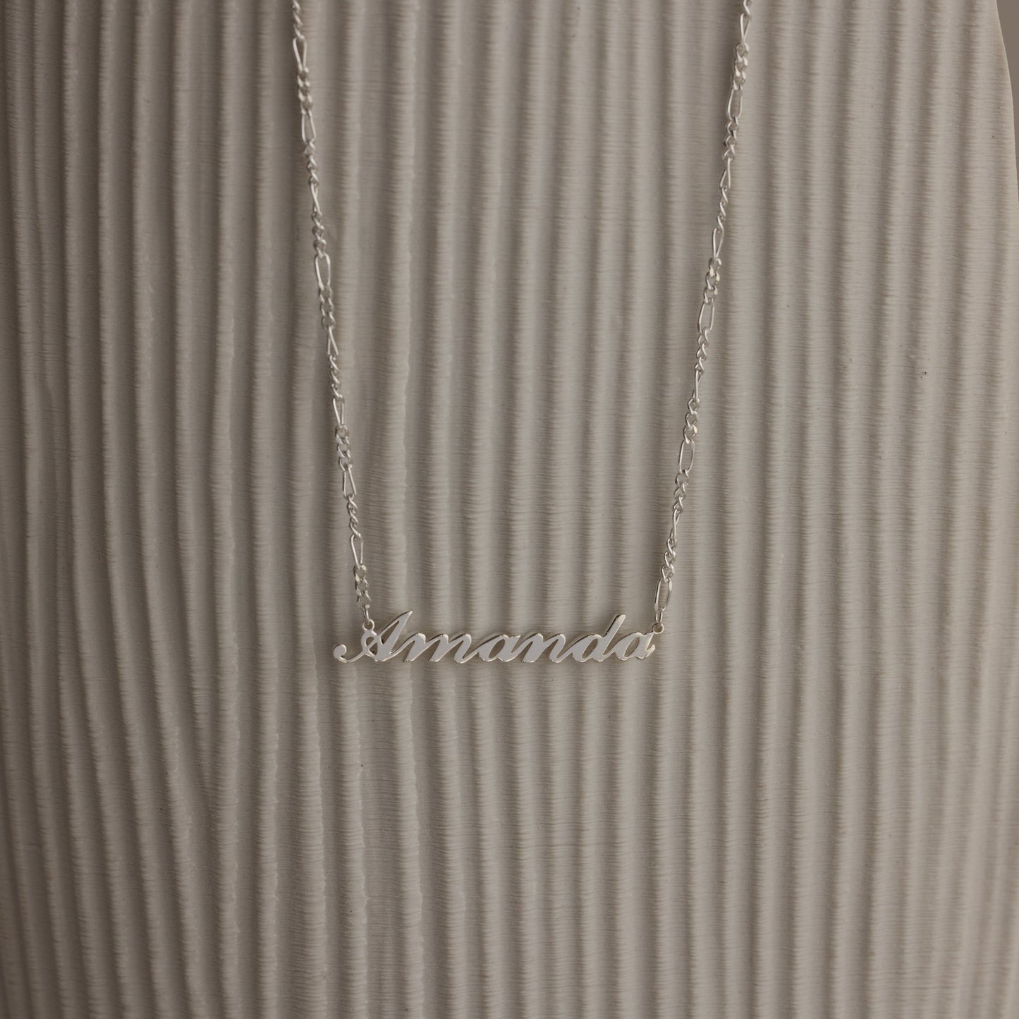 Carrie Figaro Chain Name Necklace