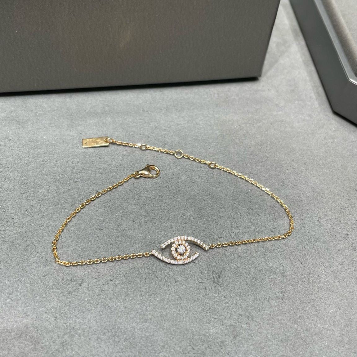 [ORA]Lucky Eye Pave-Set Diamond Bracelet