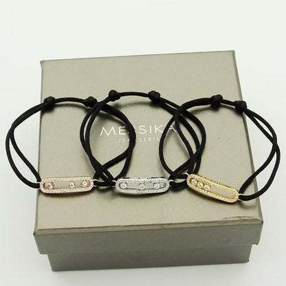 [ORA]Messika Care(s) pink cord pav¨¦ bracelet
