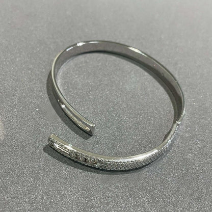 [ORA]Move Noa Rose Gold Pav¨¦ Diamond Bangle Bracelet