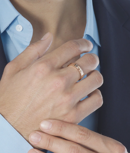 [ORA]ALLIANCE LIENS EVIDENCES DIAMANT 4MM RING