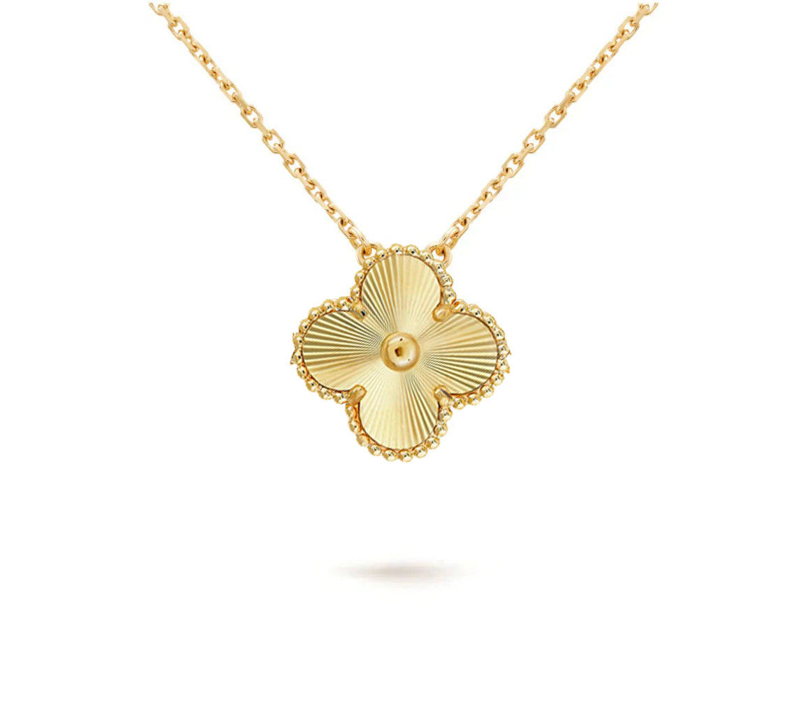 [ORA]CLOVER 15MM SINGLE FLOWER NECKLACE COLLECTION