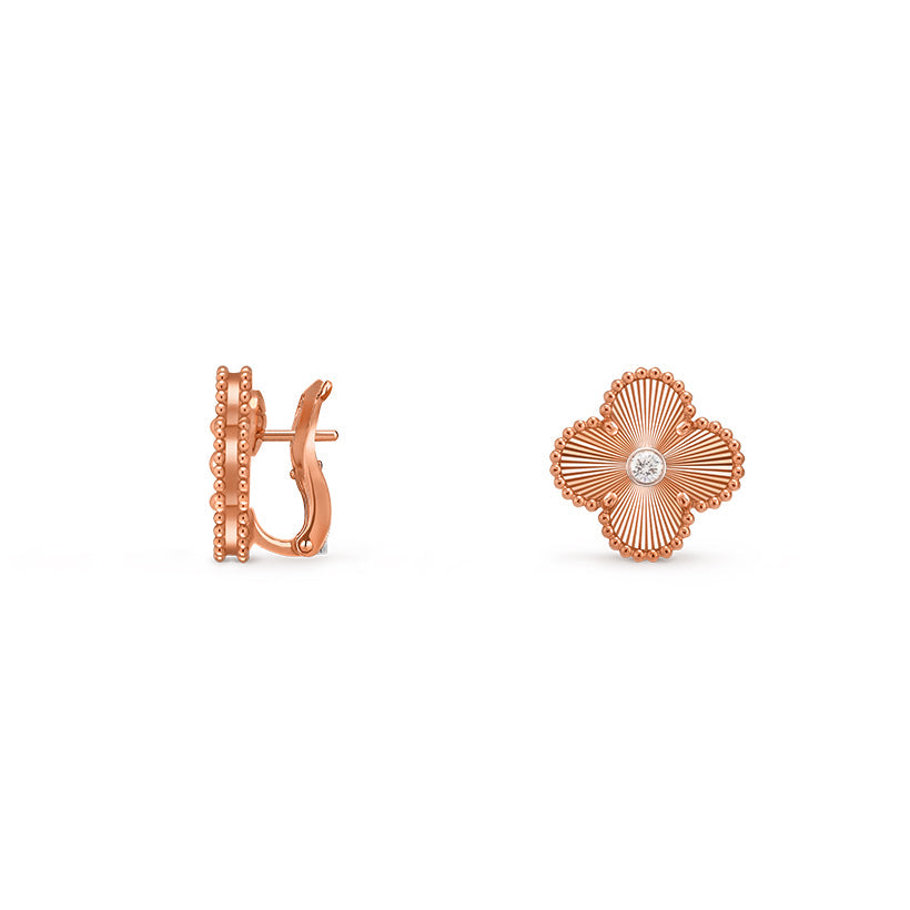 [ORA]CLOVER 15MM MOP DIAMOND EARRINGS COLLECTION