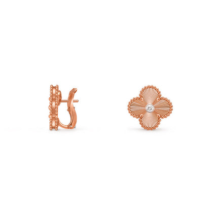 [ORA]CLOVER 15MM MOP DIAMOND EARRINGS COLLECTION