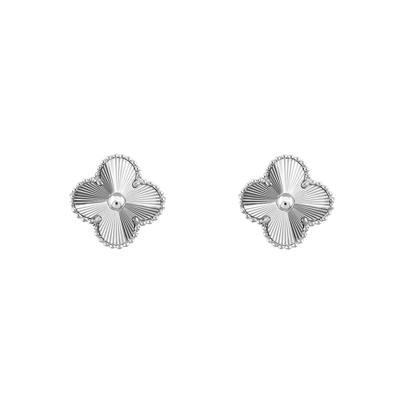 [ORA]CLOVER SILVER 15MM EARRINGS COLLECTION