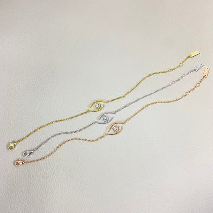 [ORA]Lucky Eye Pave-Set Diamond Bracelet