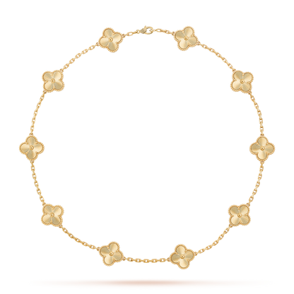 [ORA]CLOVER 10 MOTIFS LASER NECKLACE