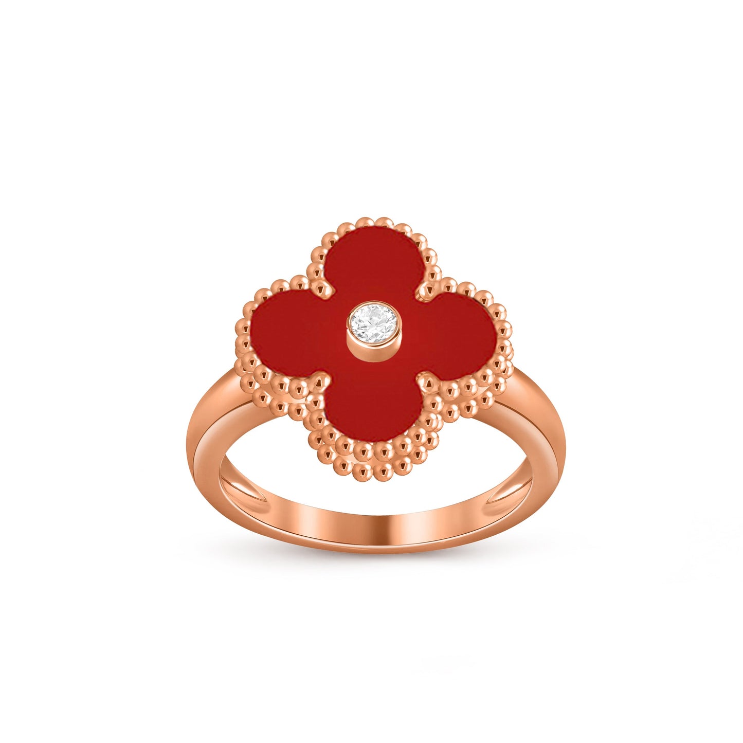[ORA]CLOVER DIAMOND RING ROSE GOLD COLLECTION