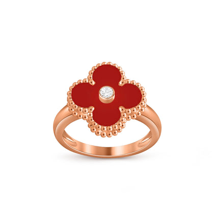 [ORA]CLOVER DIAMOND RING ROSE GOLD COLLECTION