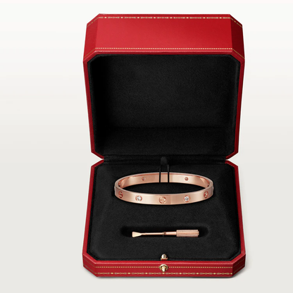 [ORA]LOVE BRACELET 6.1MM 4 DIAMONDS