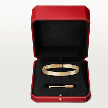 [ORA]LOVE BRACELET 6.1MM 4 DIAMONDS