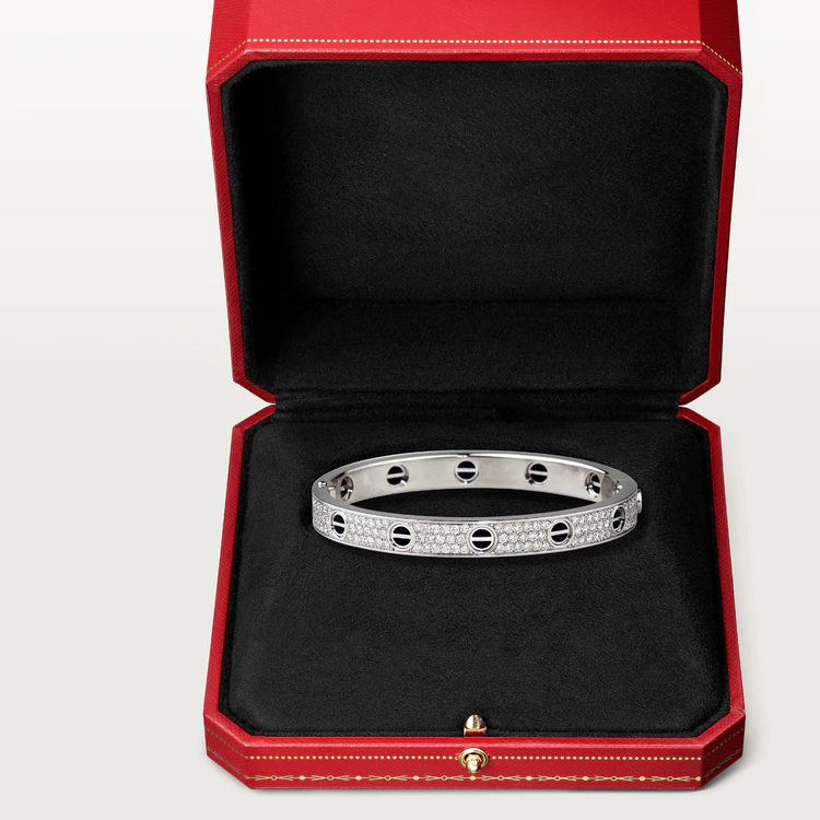 [ORA]LOVE BRACELET 6.1MM DIAMOND-PAVED CERAMIC