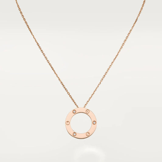 [ORA]LOVE NECKLACE 16MM 3 DIAMONDS