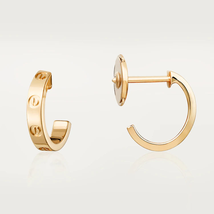 [ORA]LOVE EARRINGS 2.65MM PINK GOLD