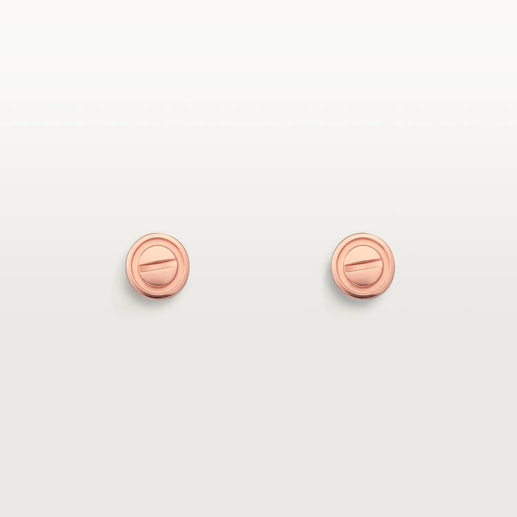 [ORA]LOVE EARRINGS PINK GOLD 10MM