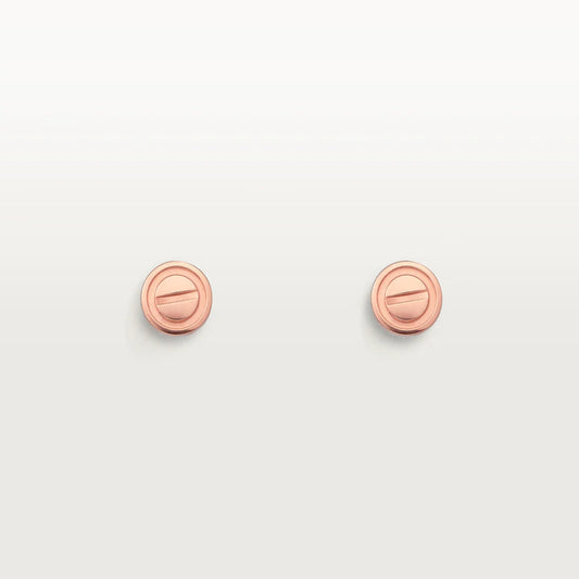 [ORA]LOVE EARRINGS PINK GOLD 10MM